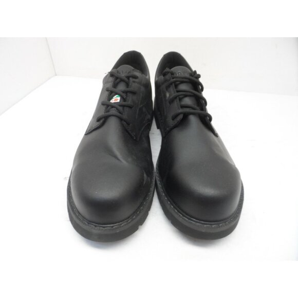 Dakota Men\'s Lace-Up Steel Toe Sport Oxford Shoes 3023 Black Leather Size 10.5M main image 5
